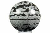 Polished Snowflake Obsidian Sphere - Utah #308767-1